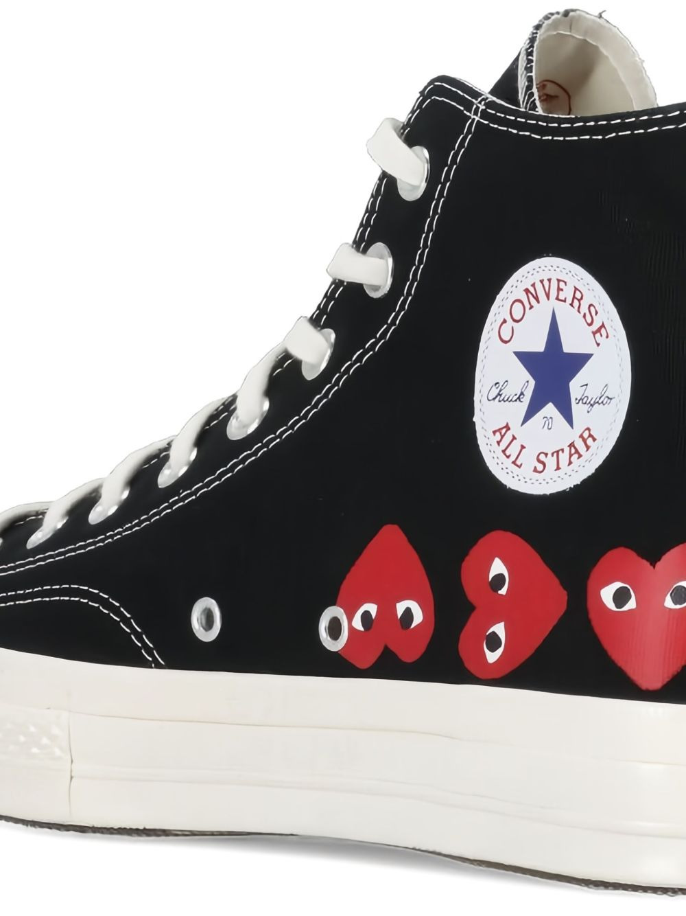 heart-print high-top sneakers - 4