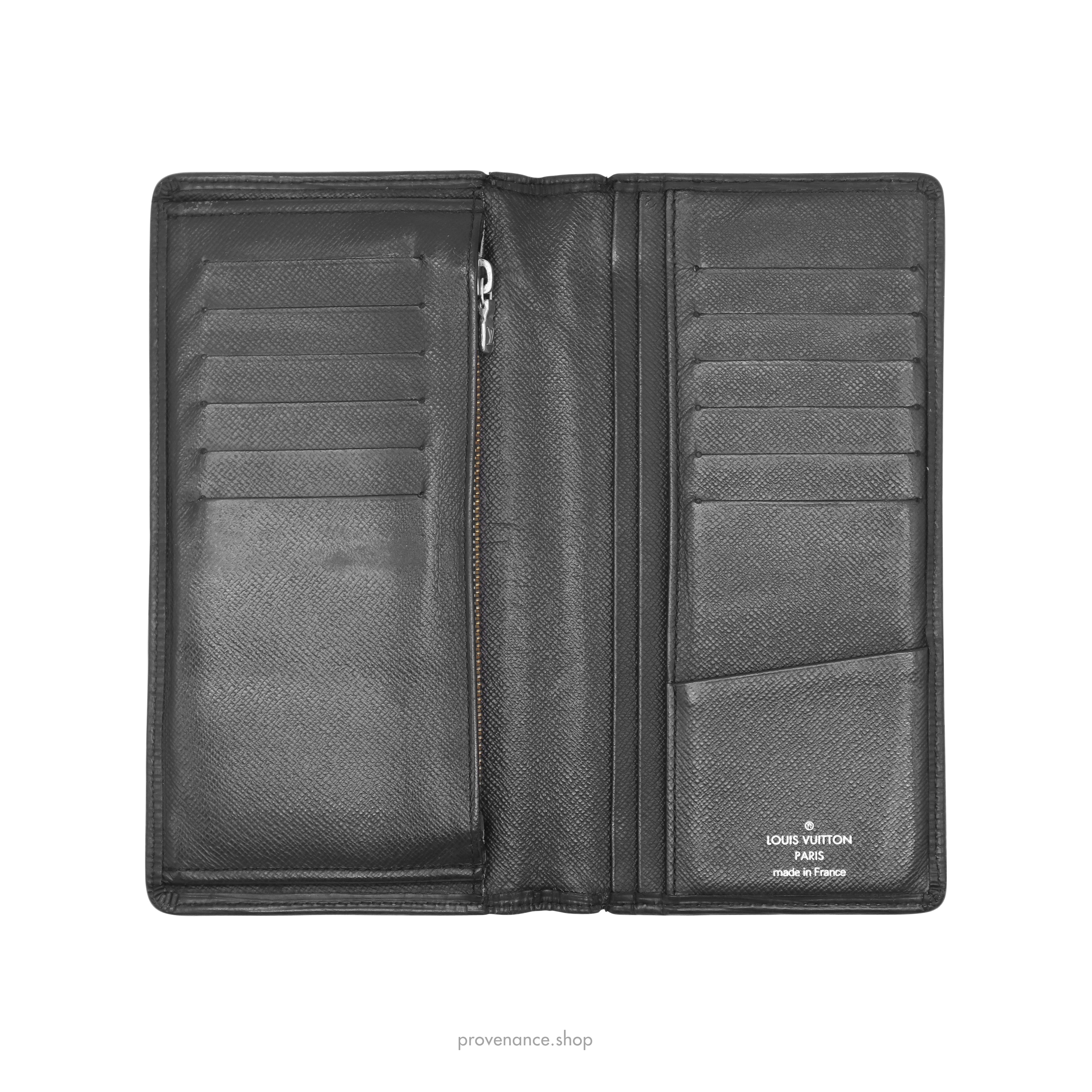 Louis Vuitton Brazza Long Wallet - Black Epi Leather - 7