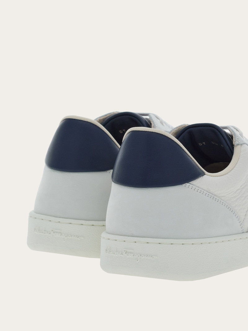 FERRAGAMO Low top sneaker with signature outlook
