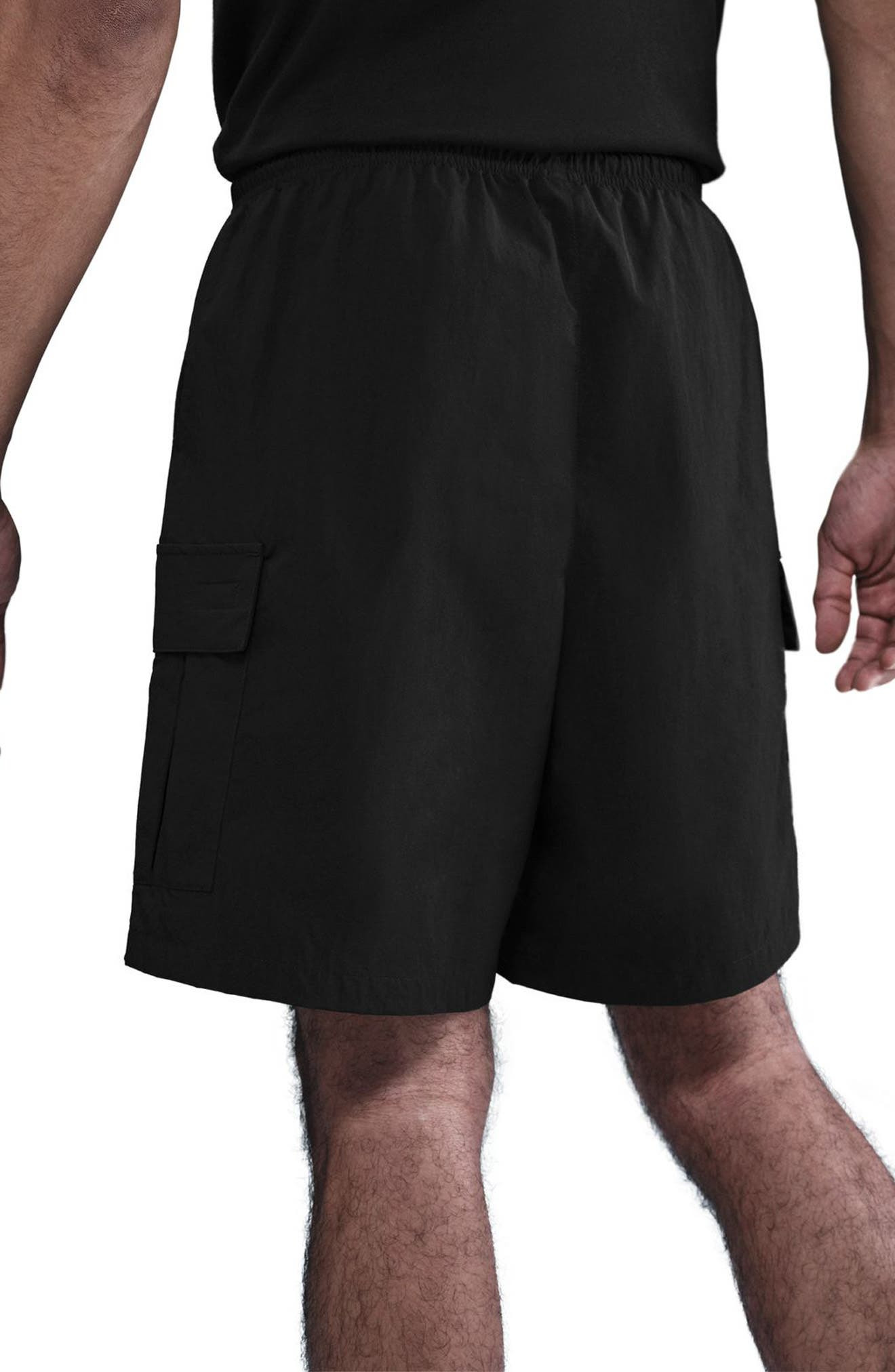 Nike Club Utility Shorts in Black/White at Nordstrom - 2