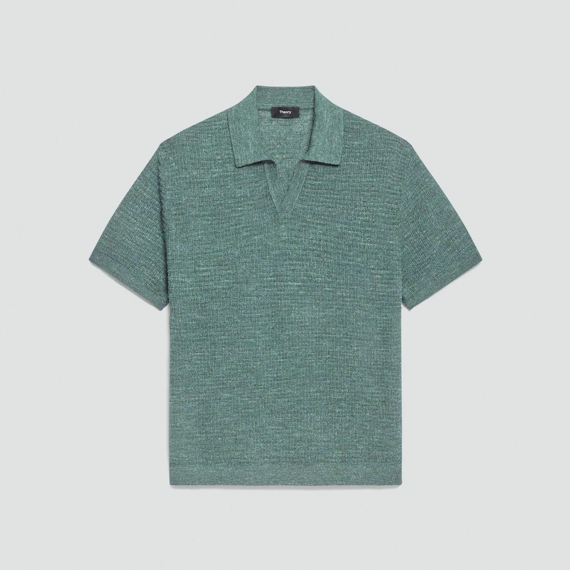 Brenan Polo Shirt in Pacific Linen - 1