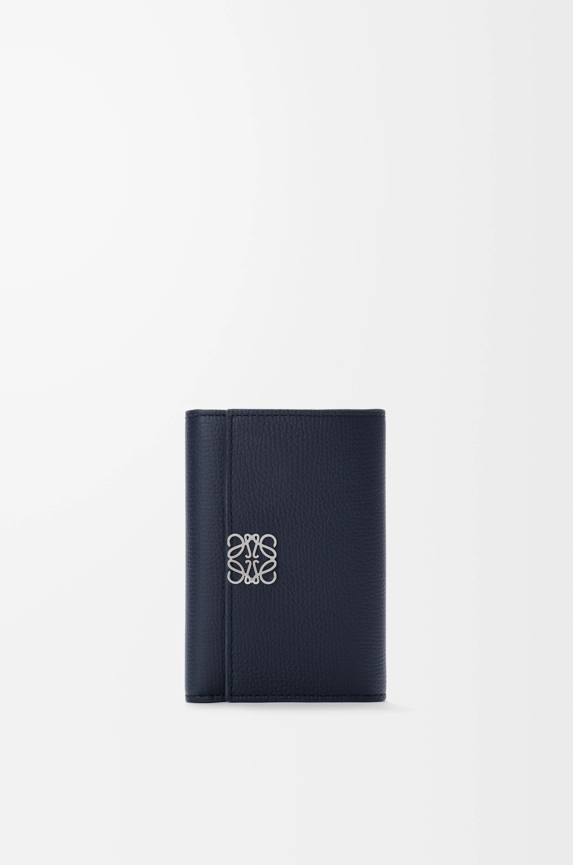 Anagram small vertical wallet in pebble grained calfskin - 1