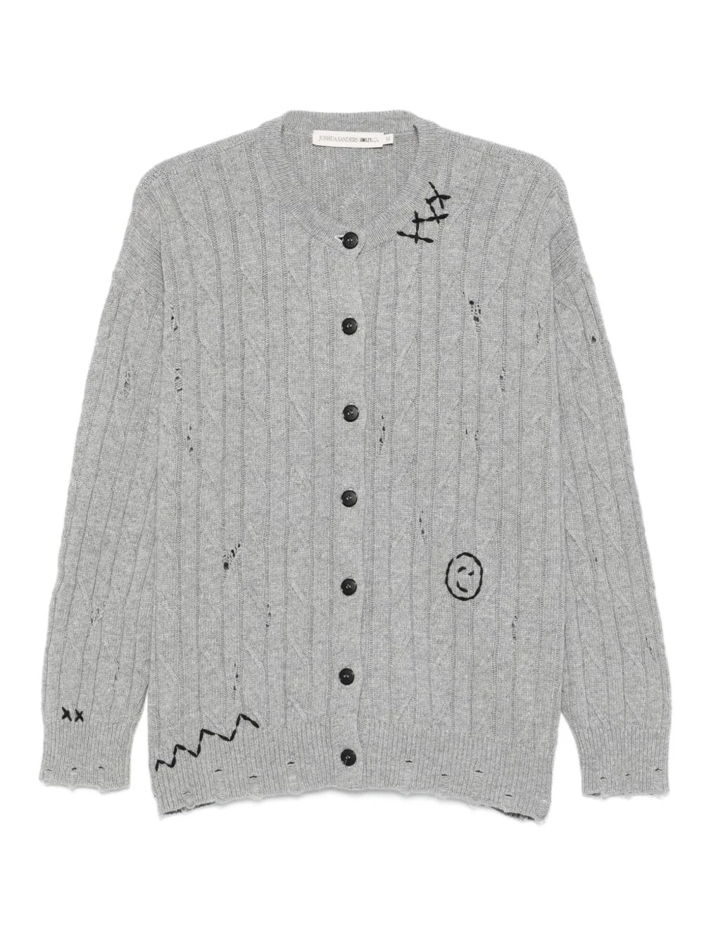 cable-knit cardigan - 1