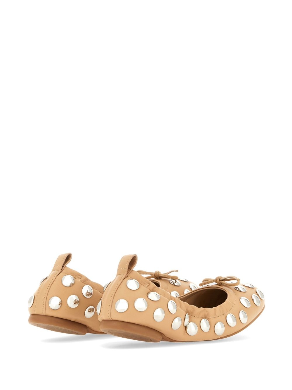 stud-embellished ballet flats - 3