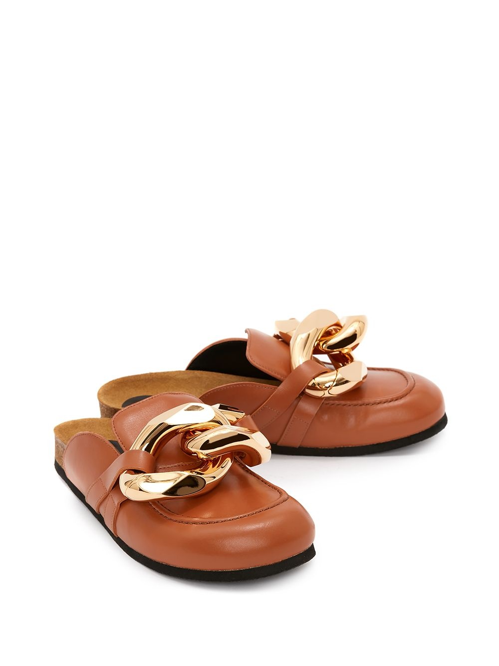 chain loafer mules - 2