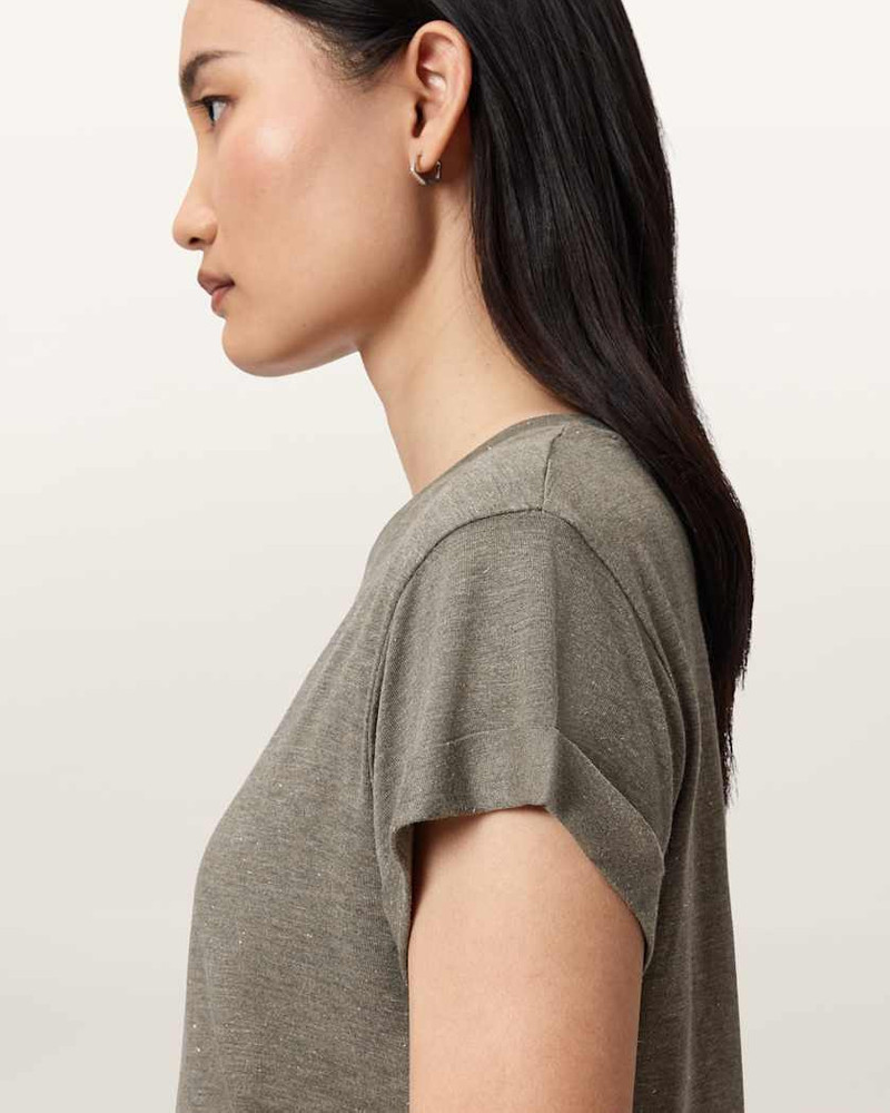 ANNA SHORT SLEEVE SHIMMER T-SHIRT 5