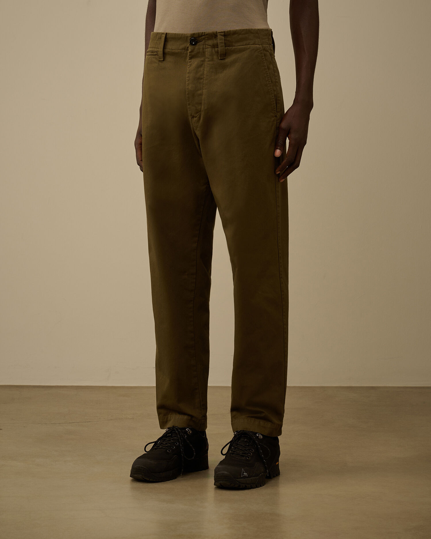 Cotton Gabardine Regular Chino Pants - 3
