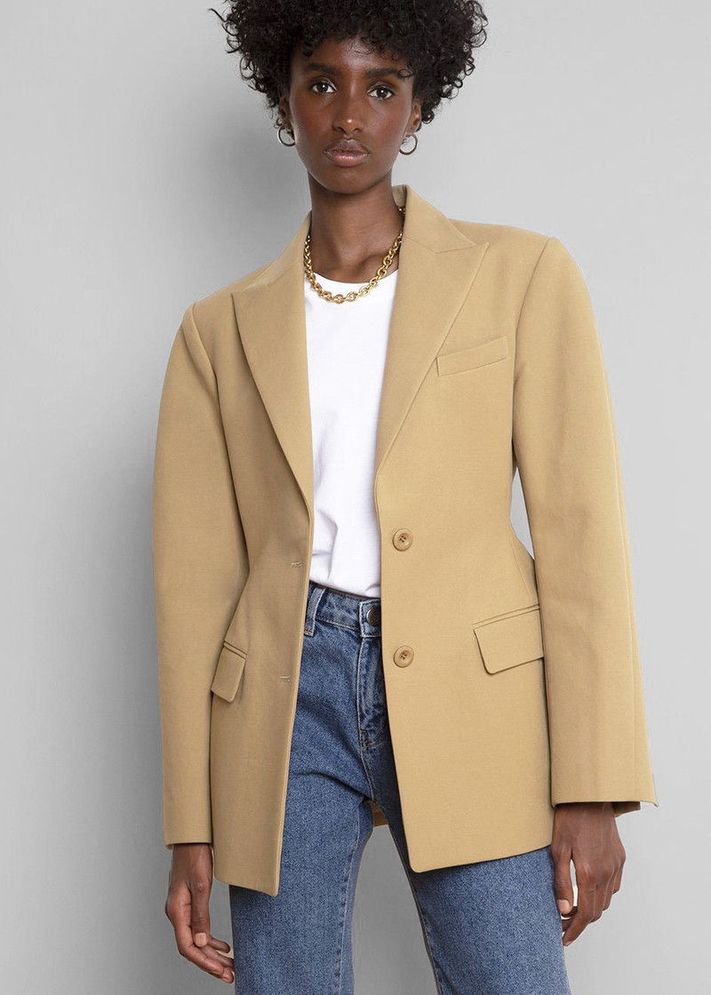 Colette Hourglass Blazer - Camel 1
