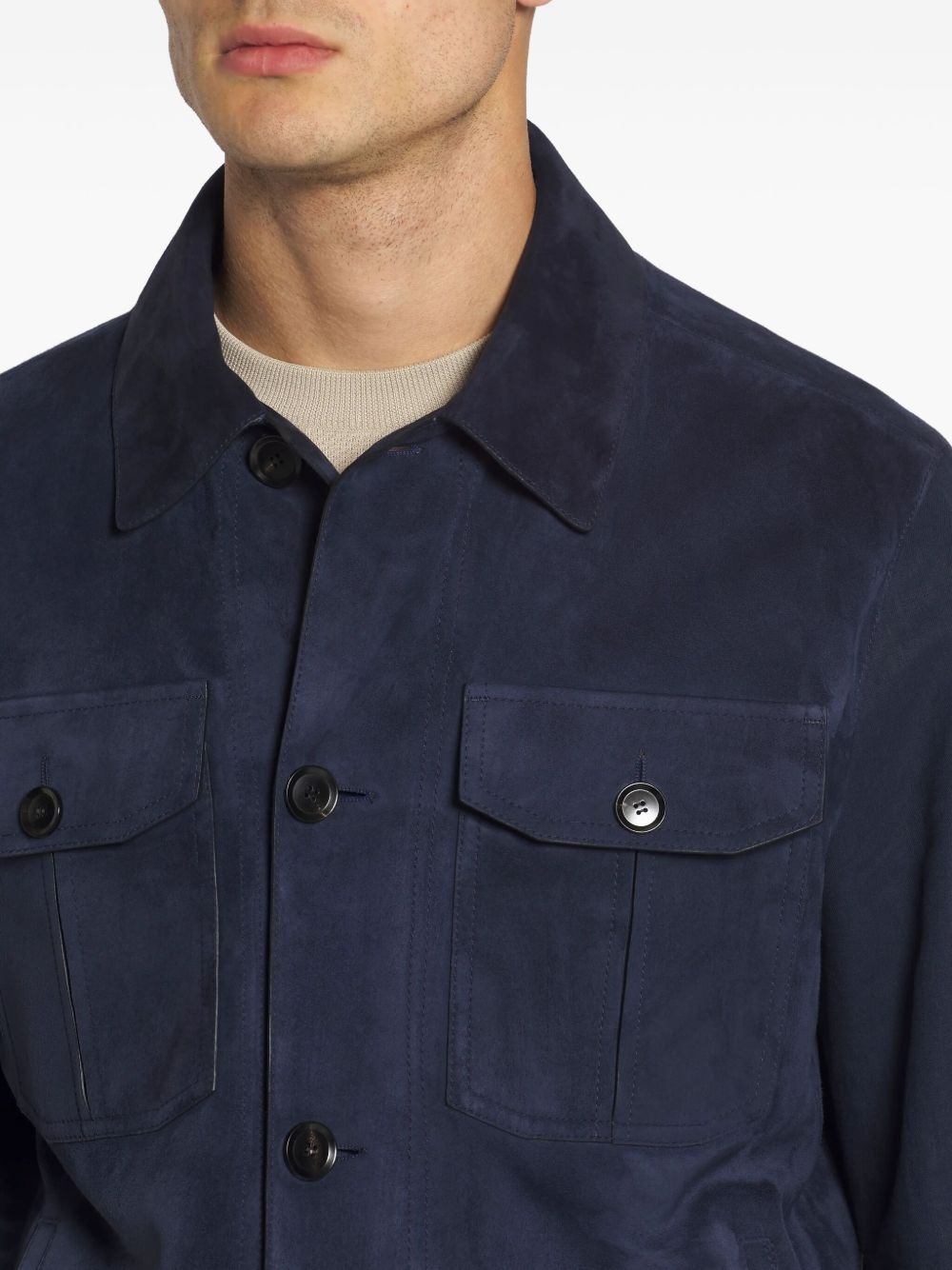 cupro shirt jacket - 5