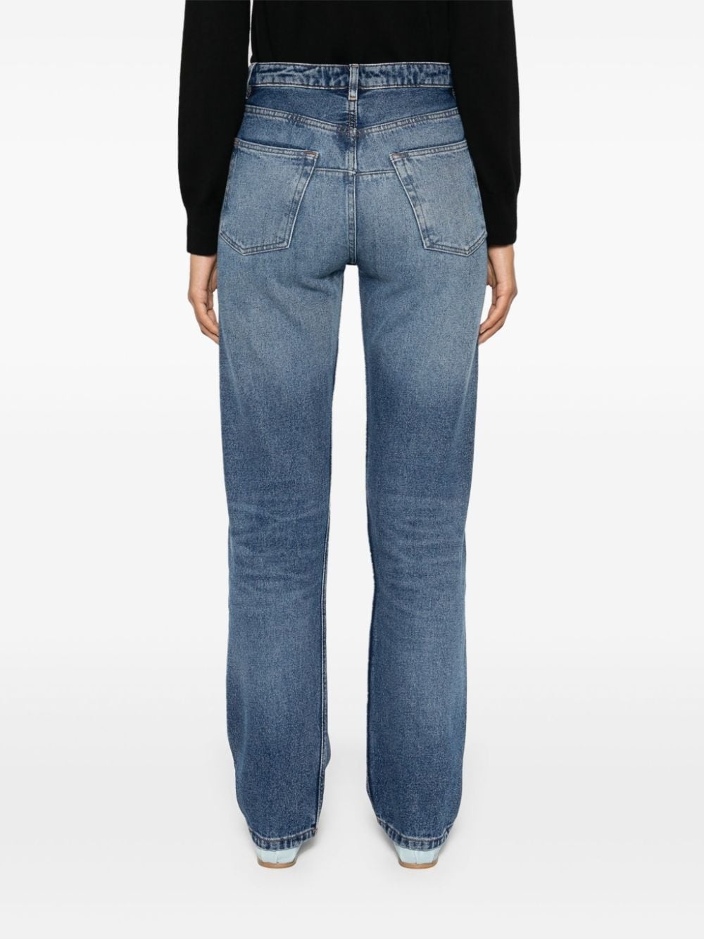 Kylie mid-rise straight-leg jeans - 4