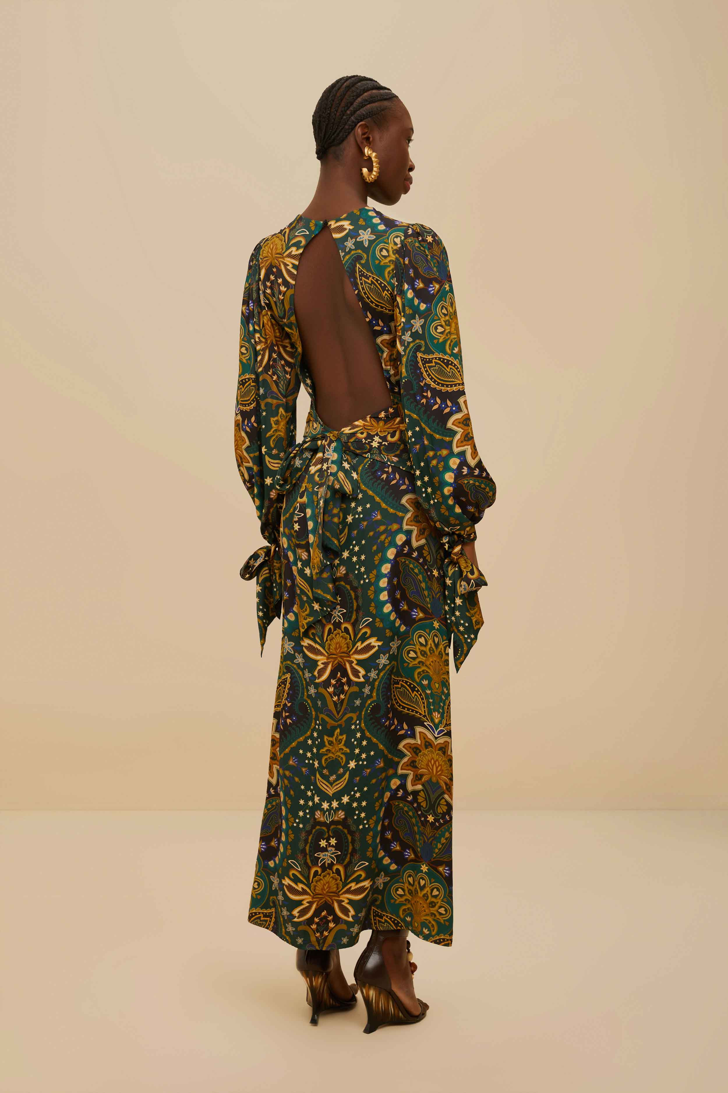 Black Jaipur Lenzing™ Ecovero™ Viscose Maxi Dress - 4