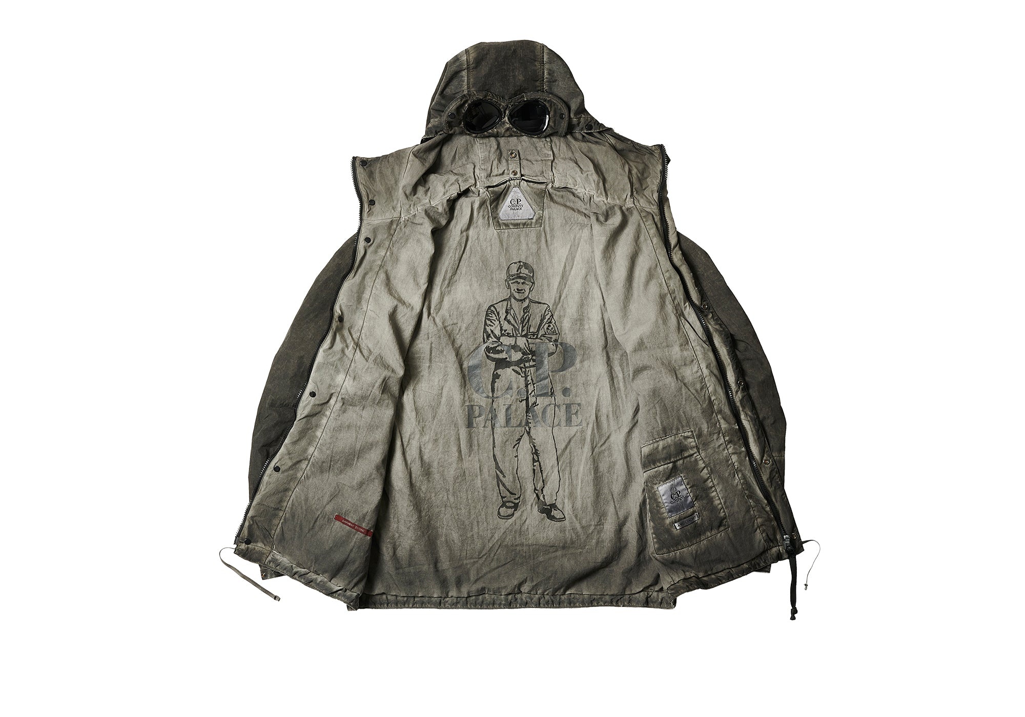 PALACE C.P. COMPANY SHELL GOGGLE JACKET BLACK - 3