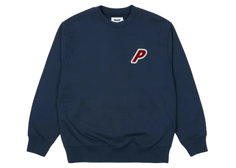 PALACE Palace P-3 Applique Crew Navy outlook