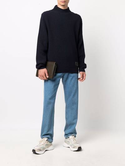 Paul Smith logo-patch wool jumper outlook