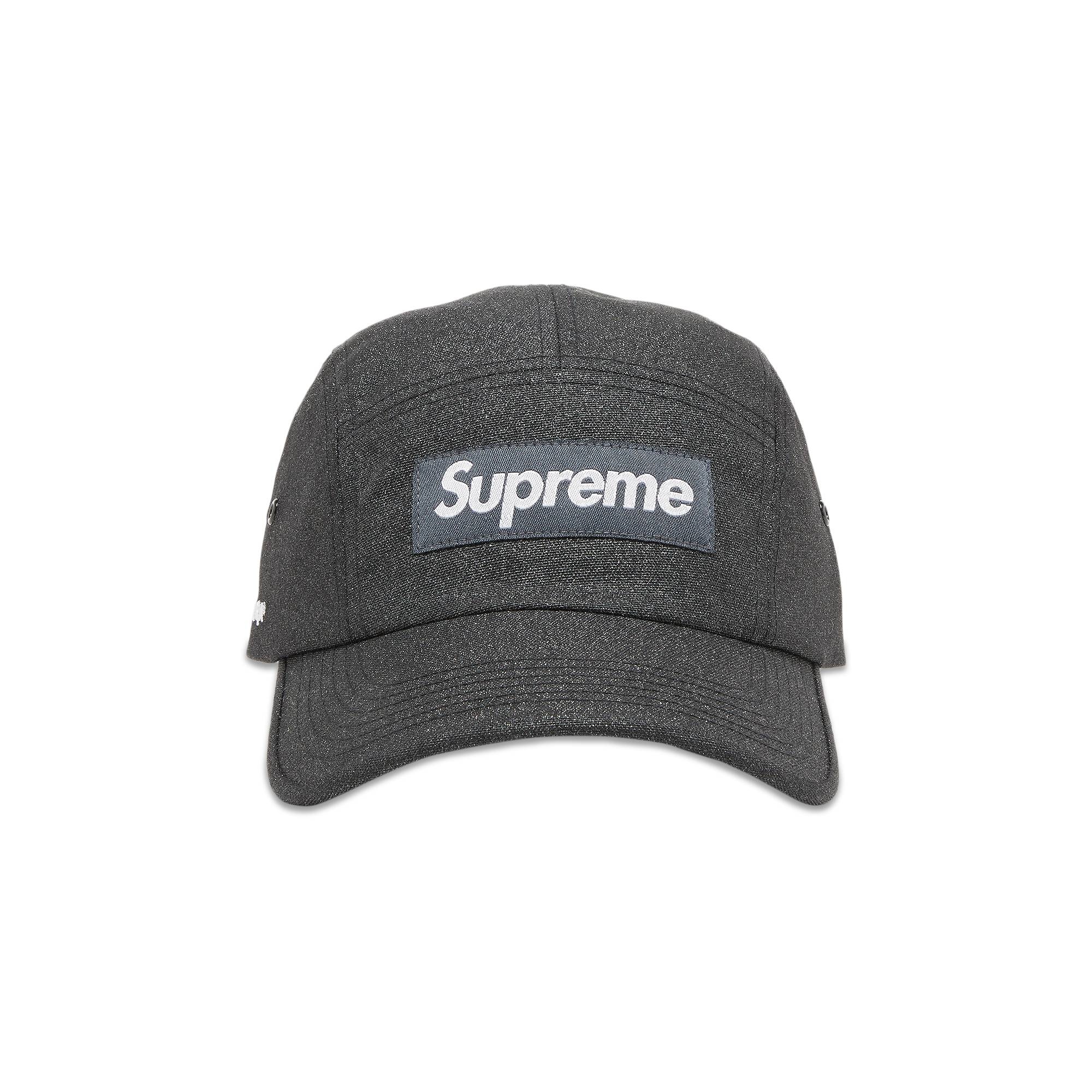 Supreme Glitter Cordura Camp Cap 'Black' - 1