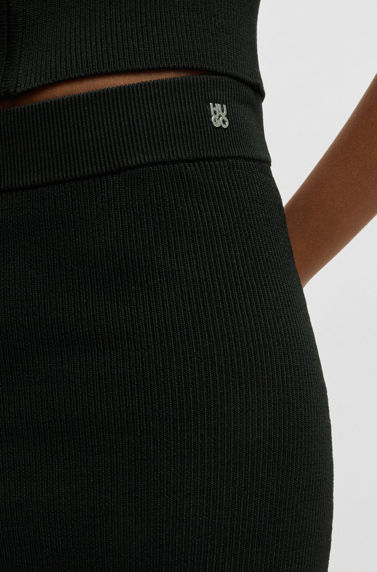 TUBE SKIRT WITH SHEER CROCHET STRUCTURE - 5
