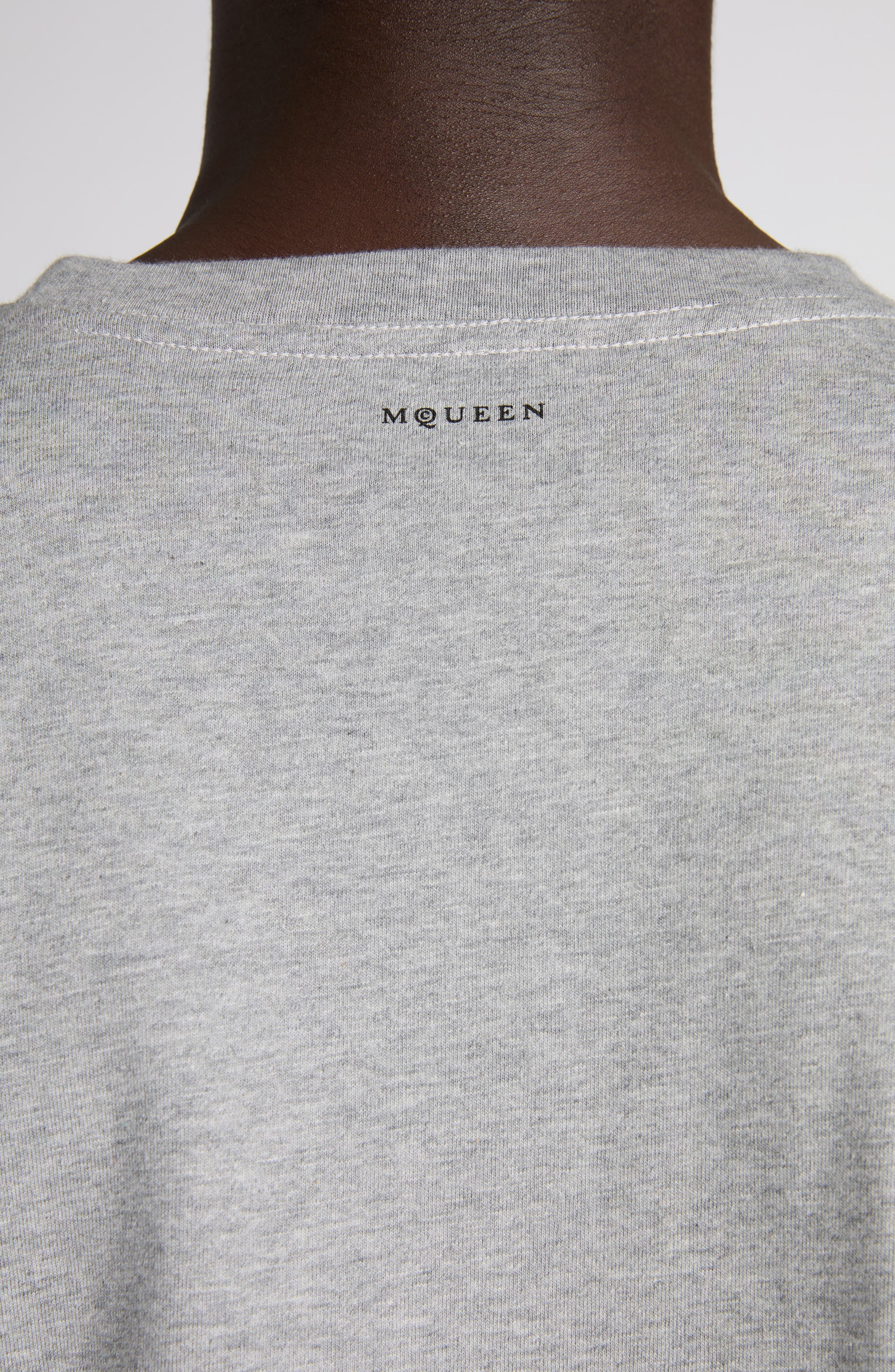 McQueen Skull Print Graphic T-Shirt in Grey/Grey at Nordstrom - 5