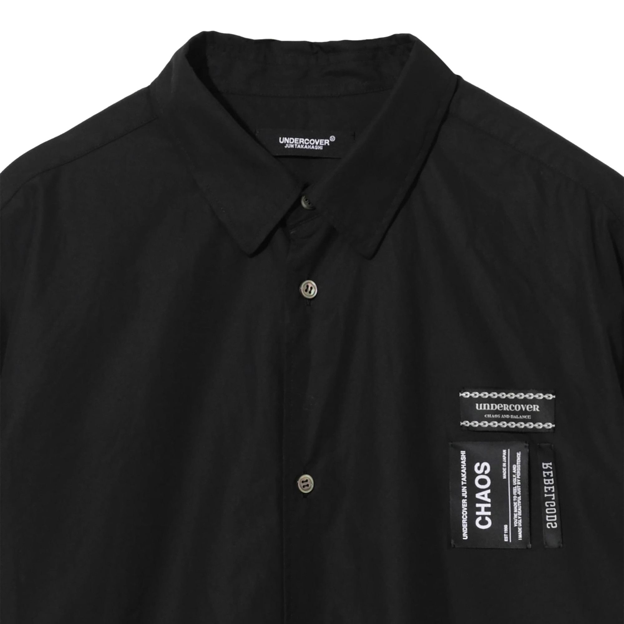 Undercover Poplin Shirt 'Black' - 3