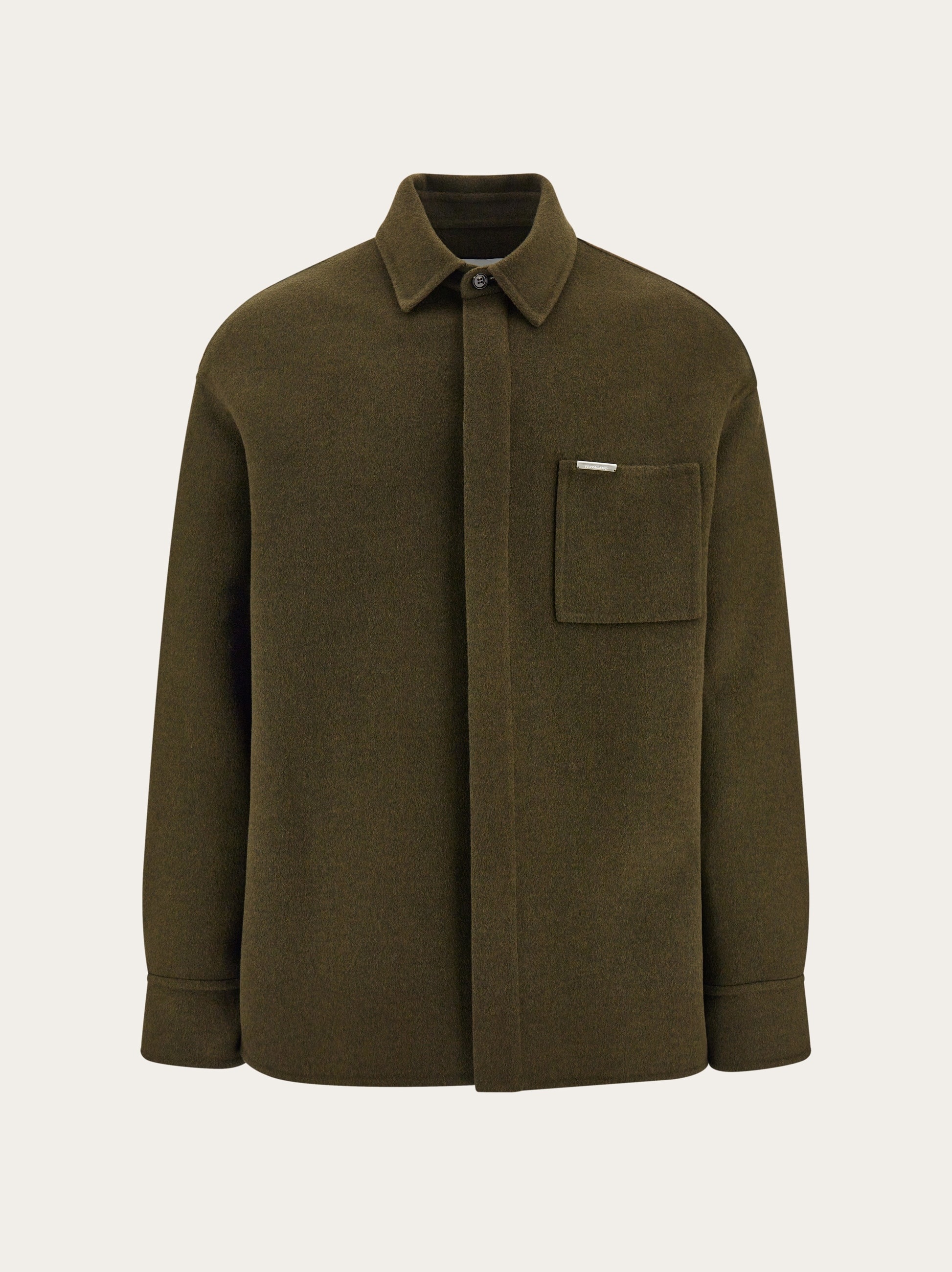 Cashmere blend over shirt - 1