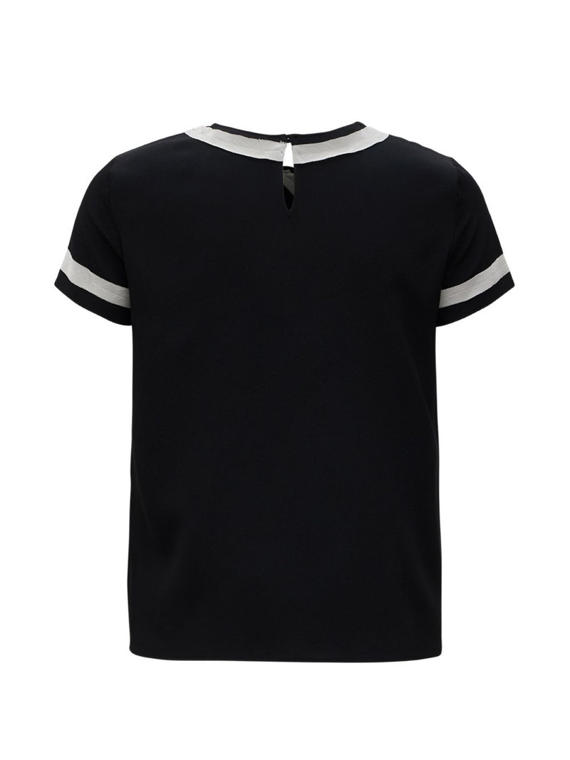 N°21 contrast-panelled blouse outlook