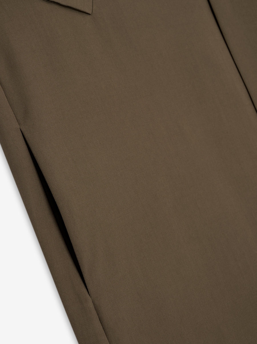 Wool Crepe 3/4 Length Trench - 4