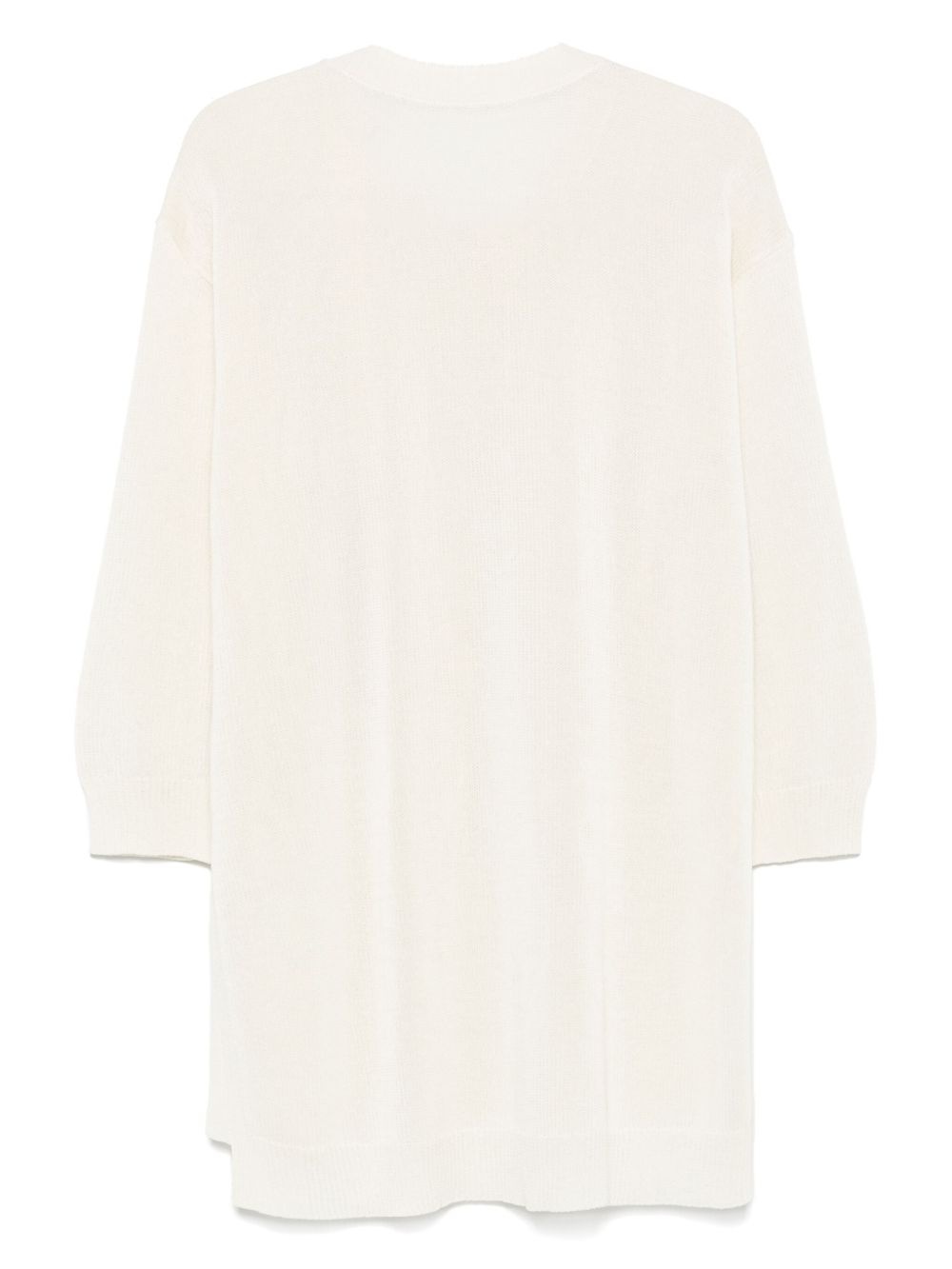 buttoned draped sweater - 2