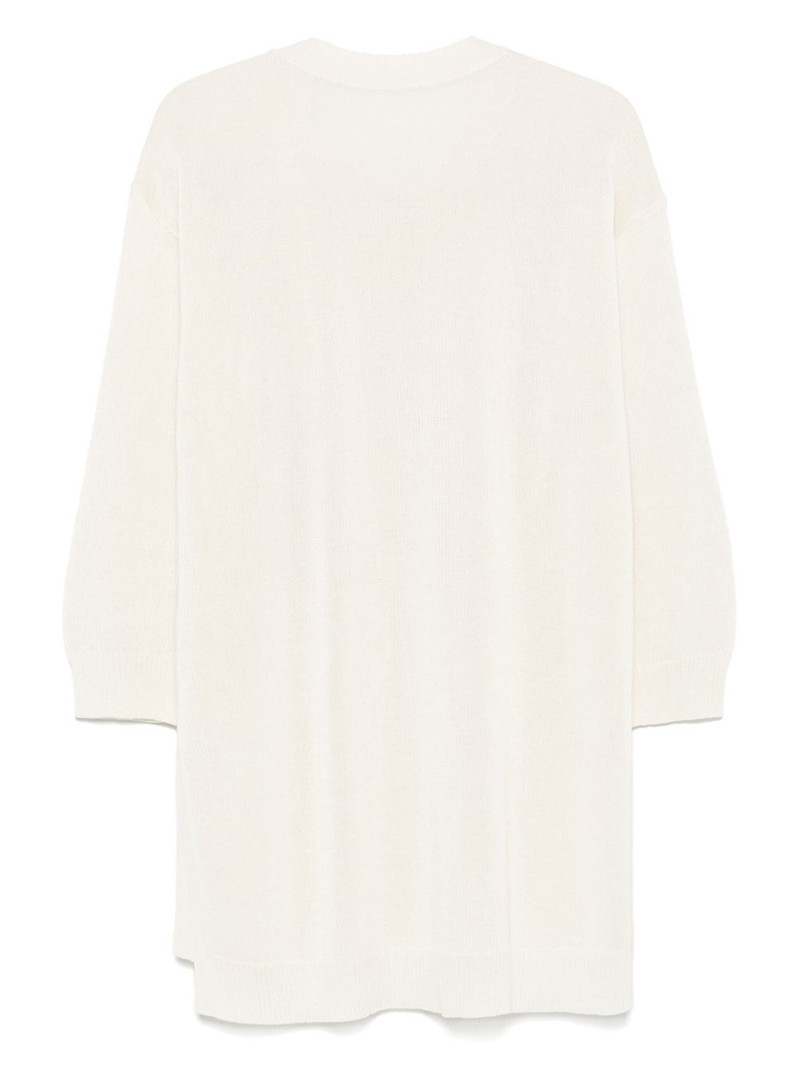 ISSEY MIYAKE buttoned draped sweater outlook