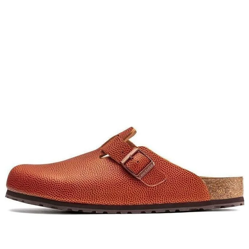 Birkenstock Boston Horween Embossed Natural Horween Leather 'Ginger Brown' 1022371 - 1