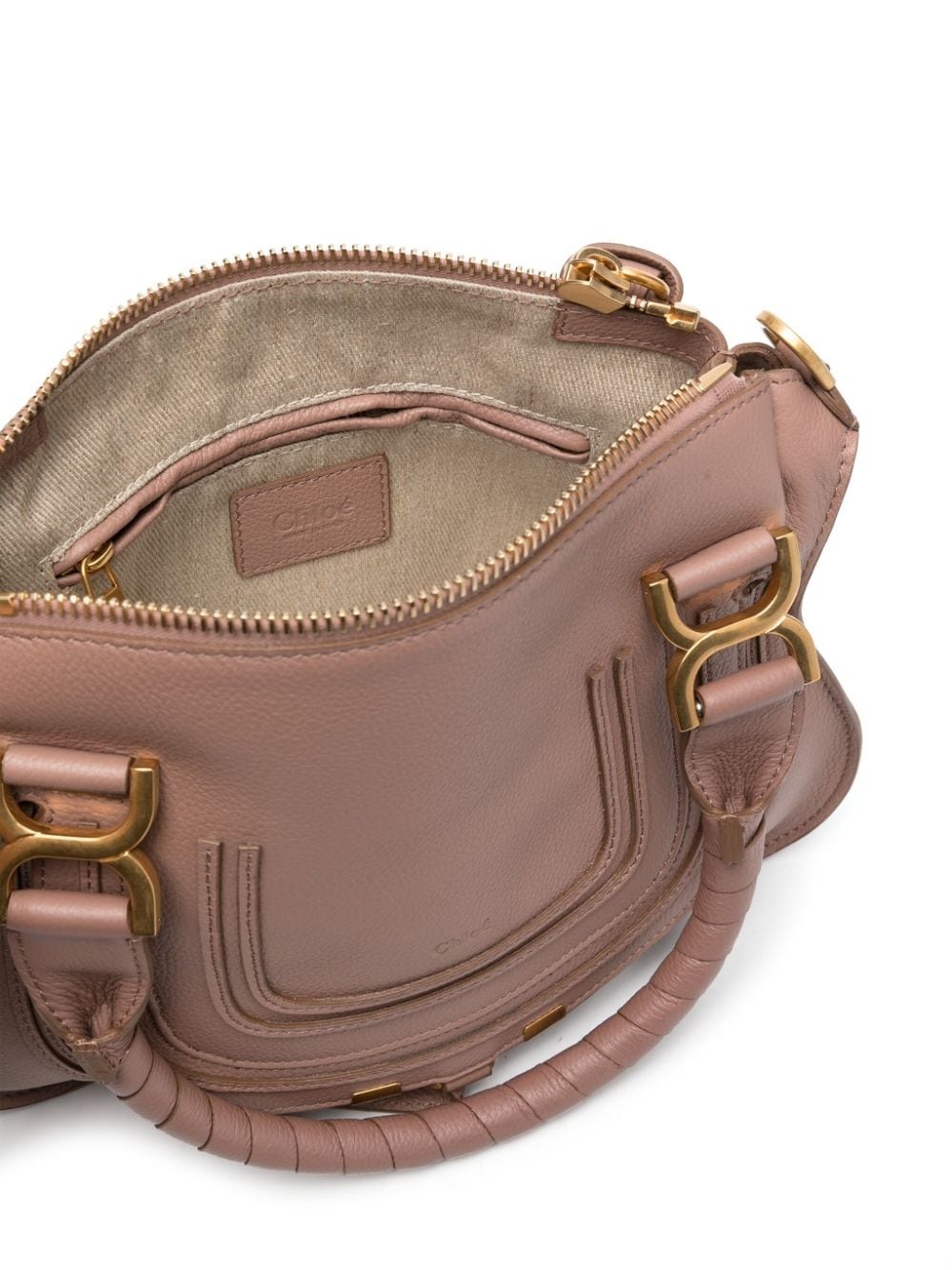 small Marcie logo-debossed tote bag - 5