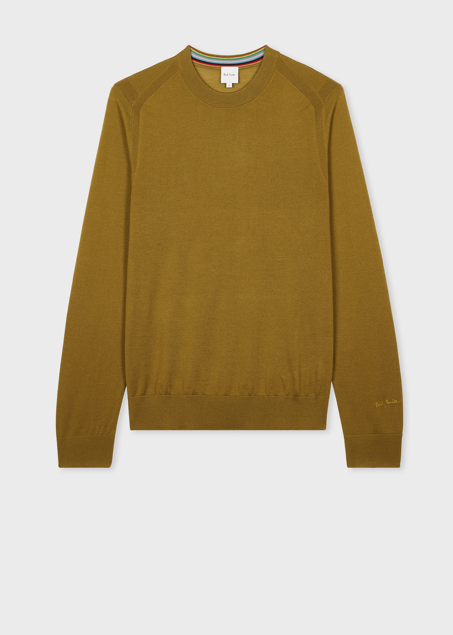 Dark Mustard Merino Wool Sweater - 1