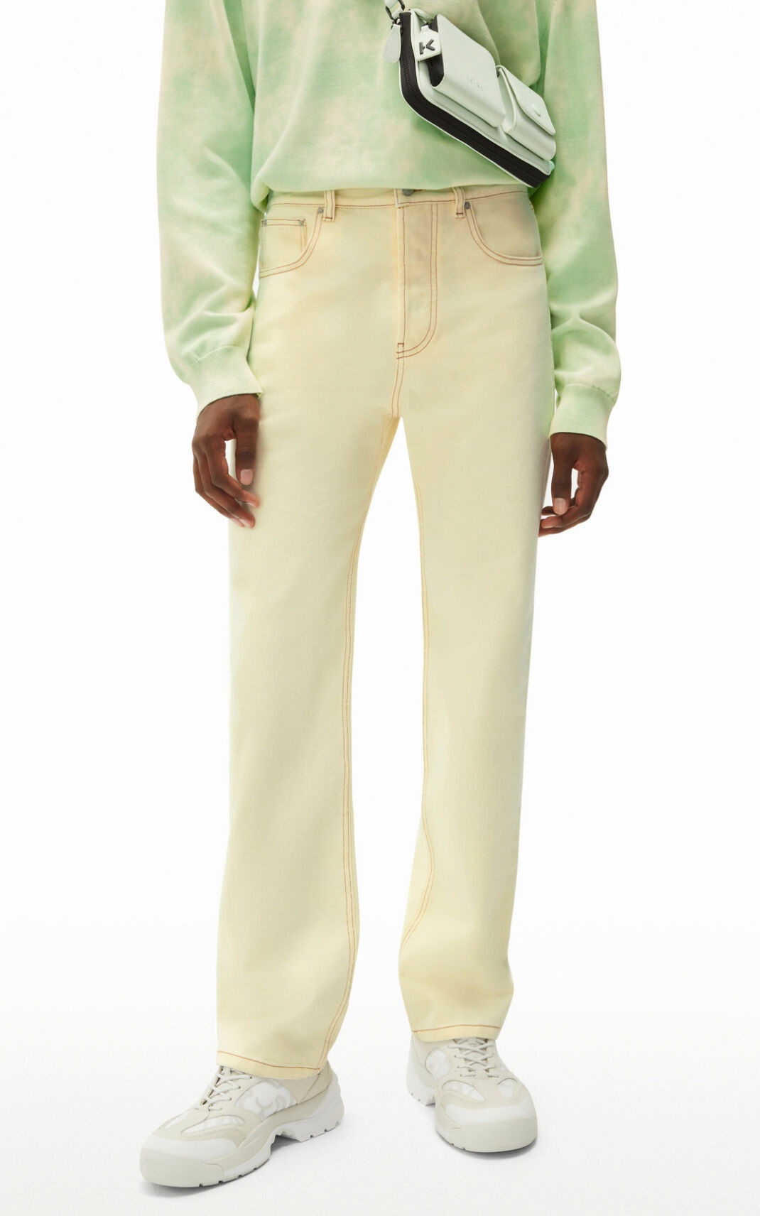 Straight-cut denim trousers - 4