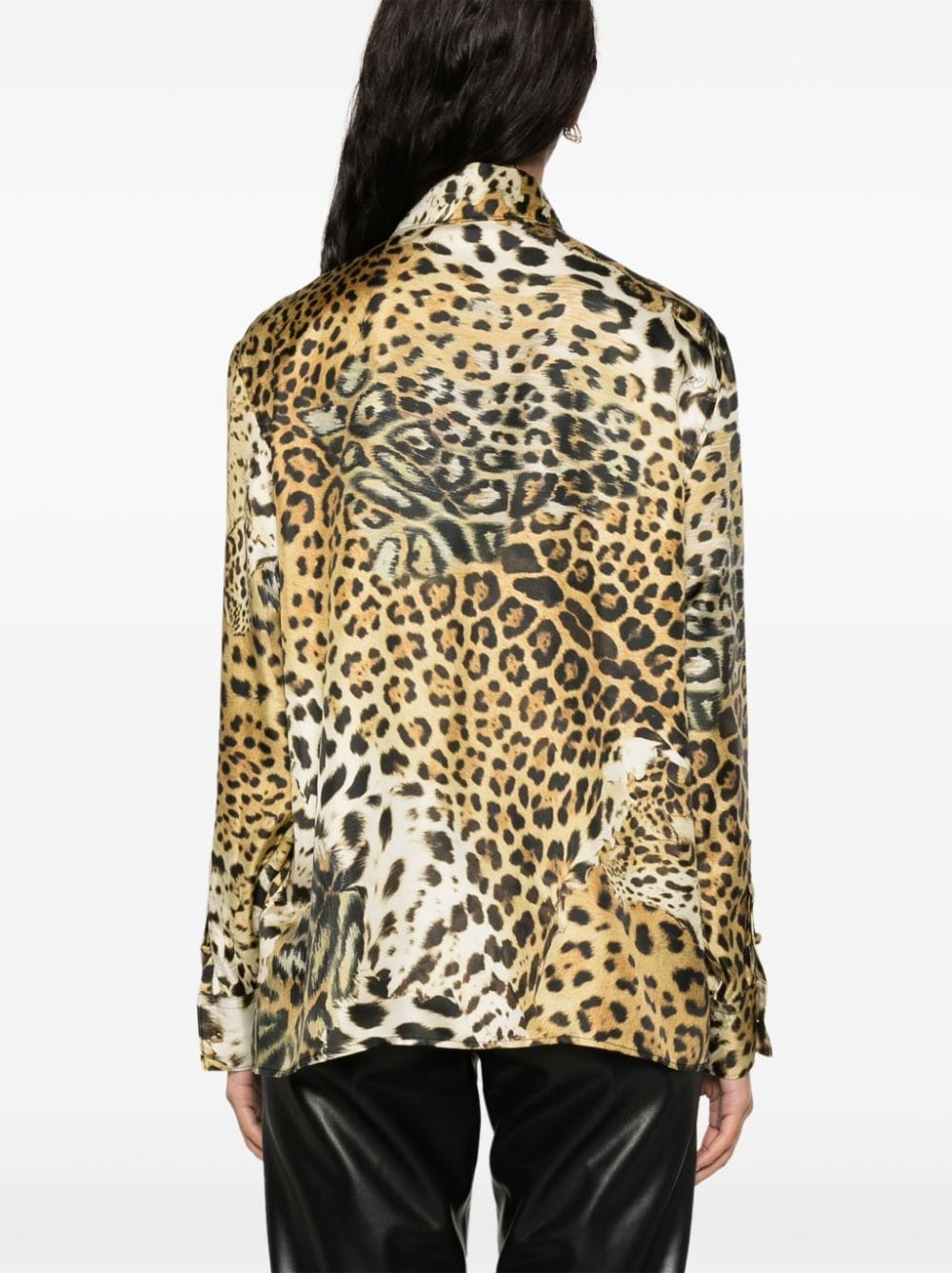 leopard-print silk shirt - 4