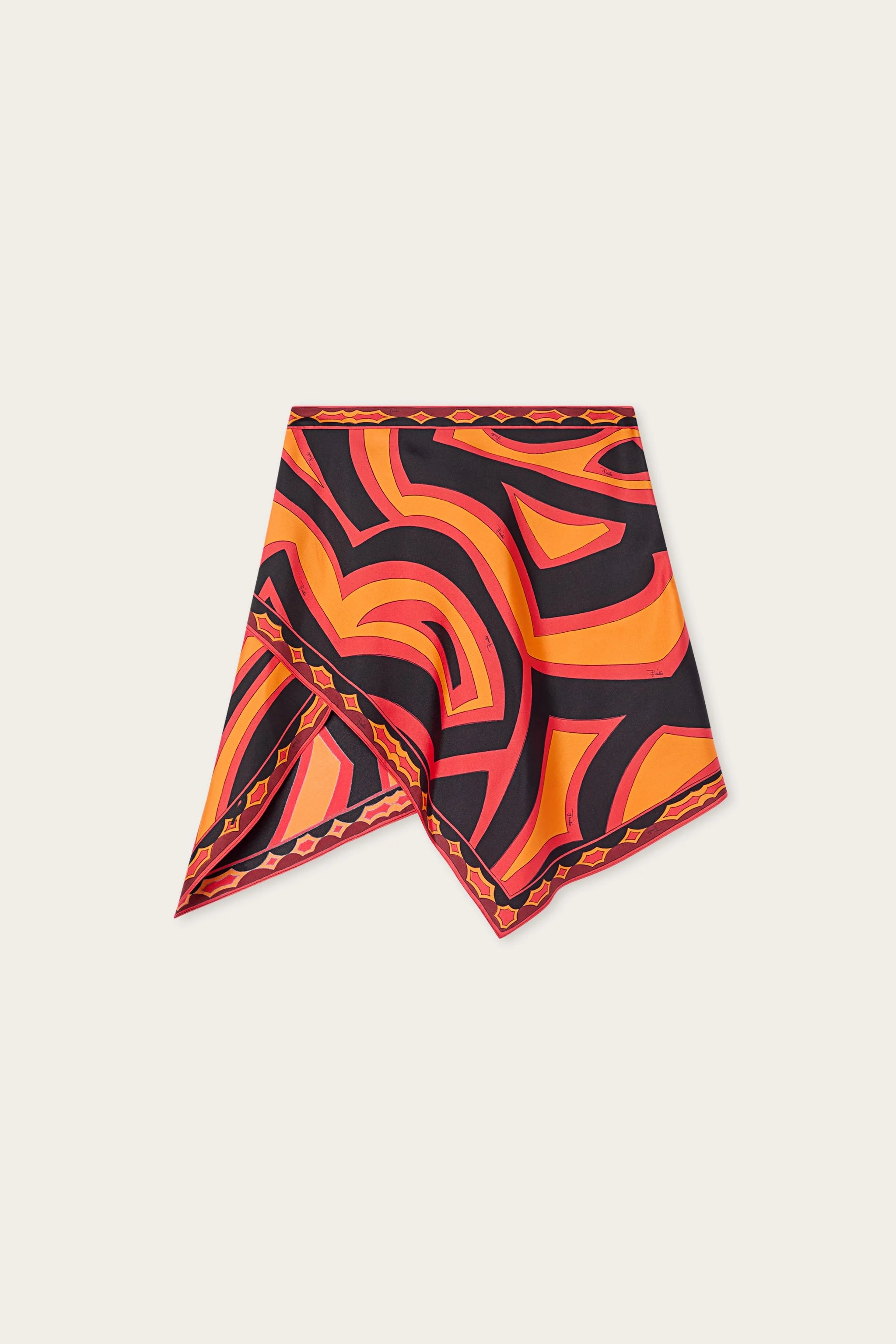 LABIRINTO PRINT SILK SCARF SKIRT - 1