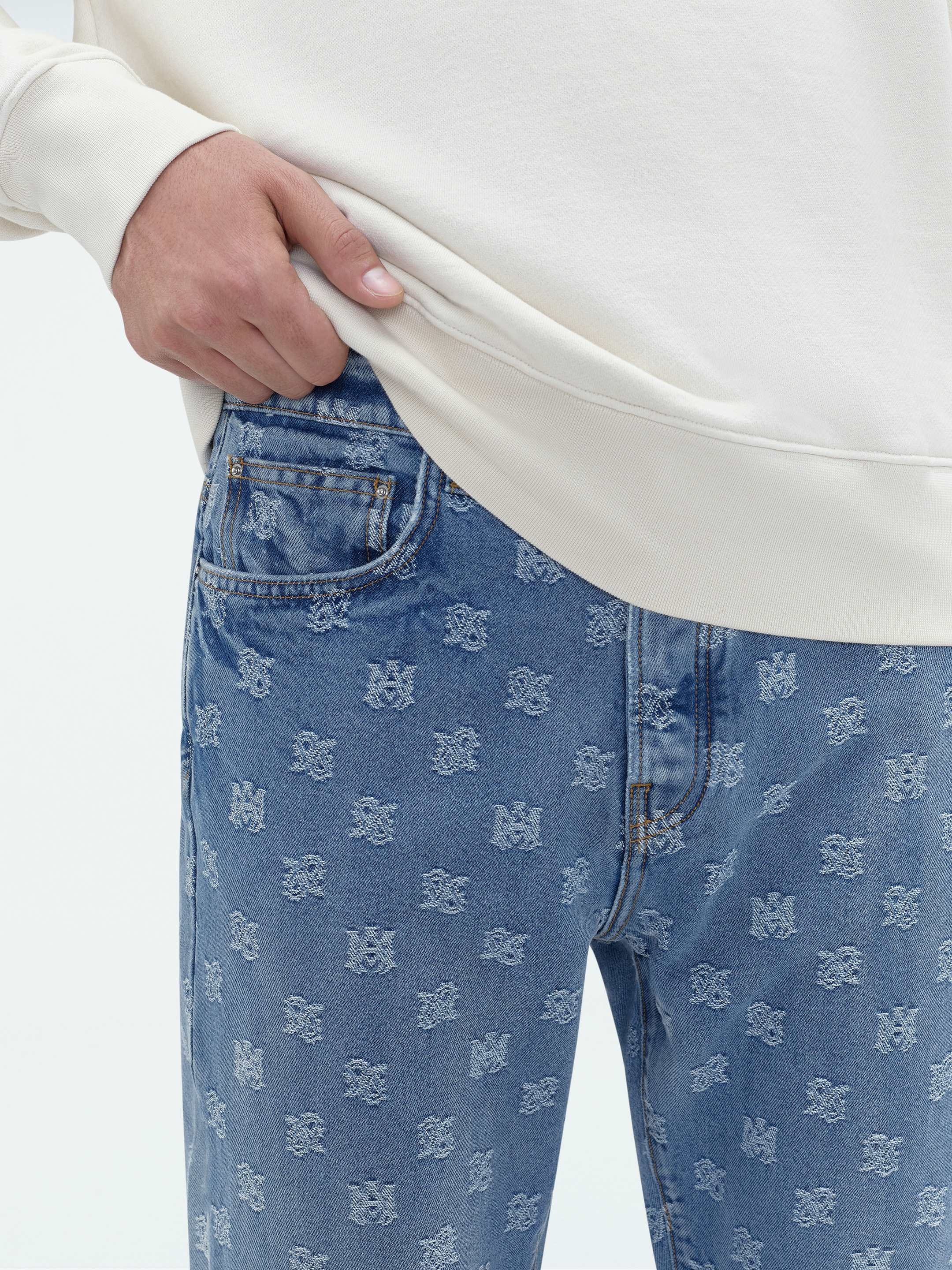 M.A. PAISLEY STRAIGHT JEAN - 6