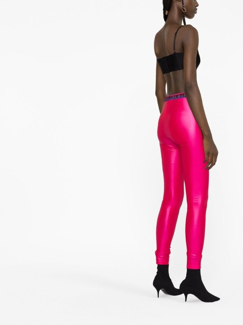 logo-waistband leggings - 4