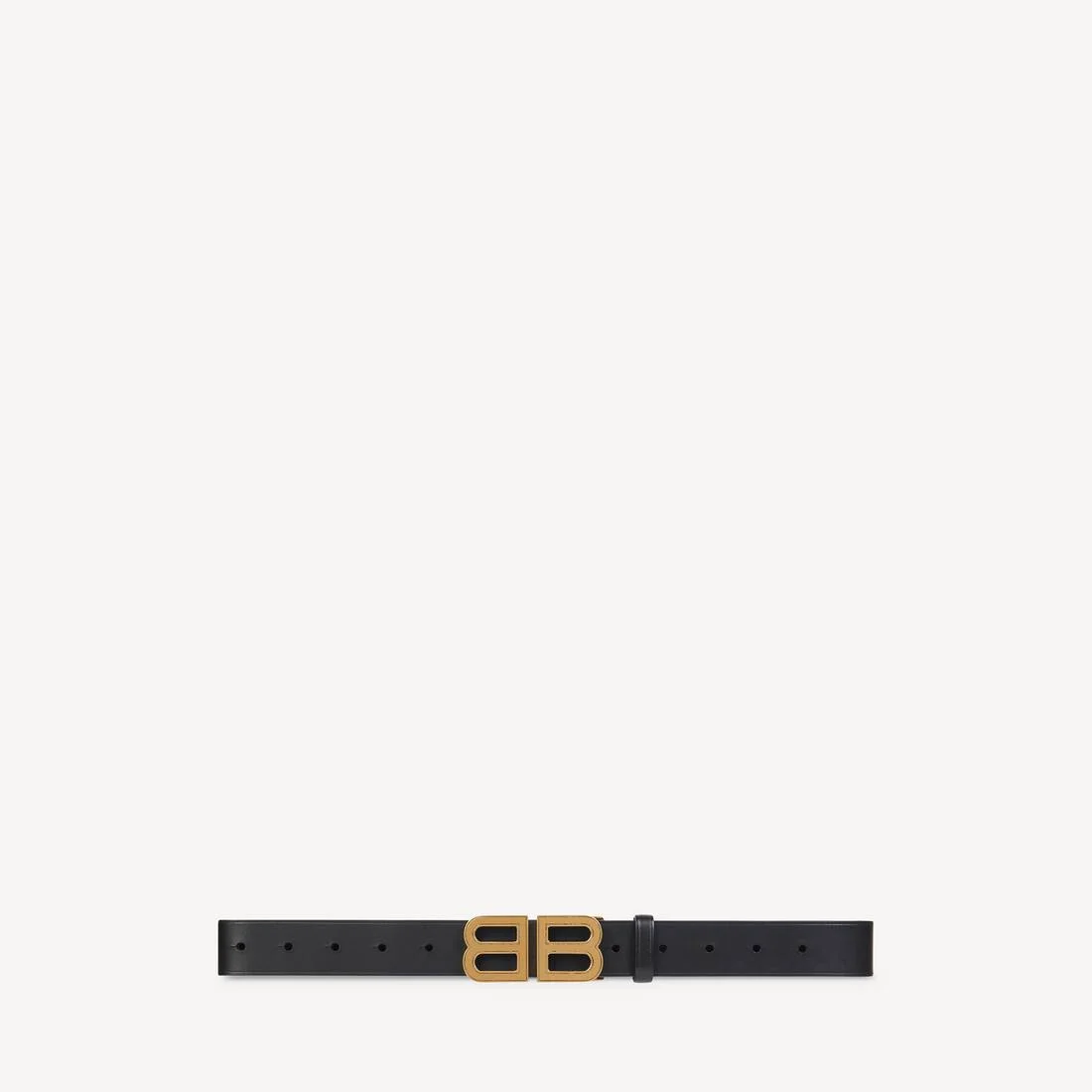 Women's Bb Hourglass Medium Belt in Black - 1