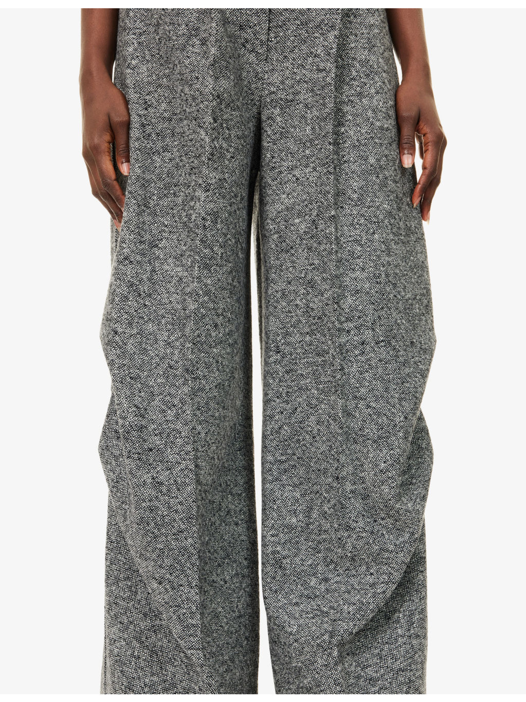Simone Wide-Leg Wool-And-Silk Trousers - 5