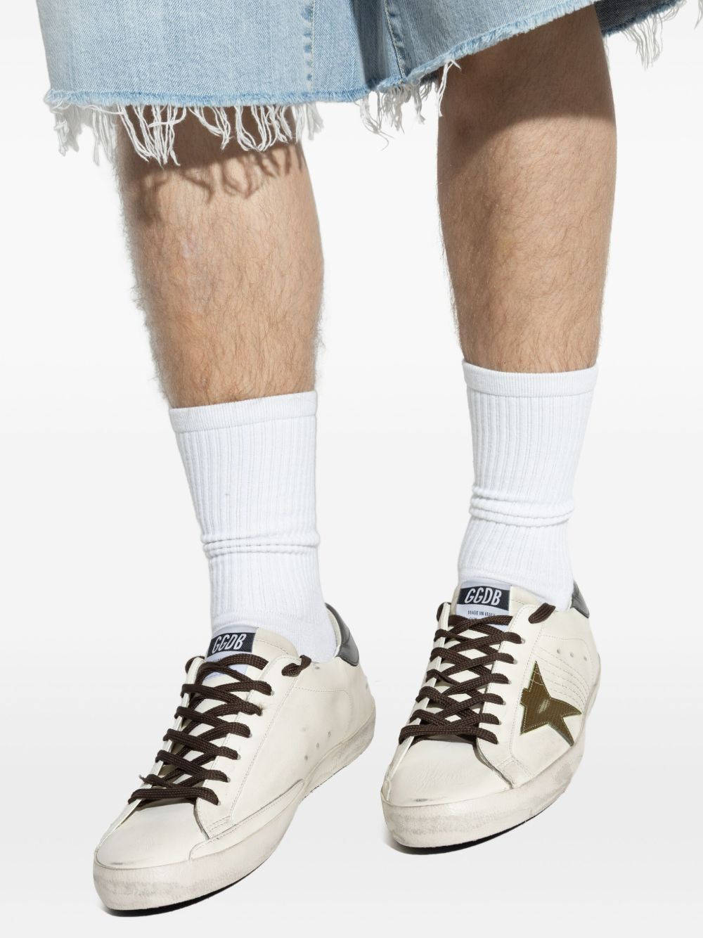 Golden Goose Men Super-Star Leather Sneakers - 6