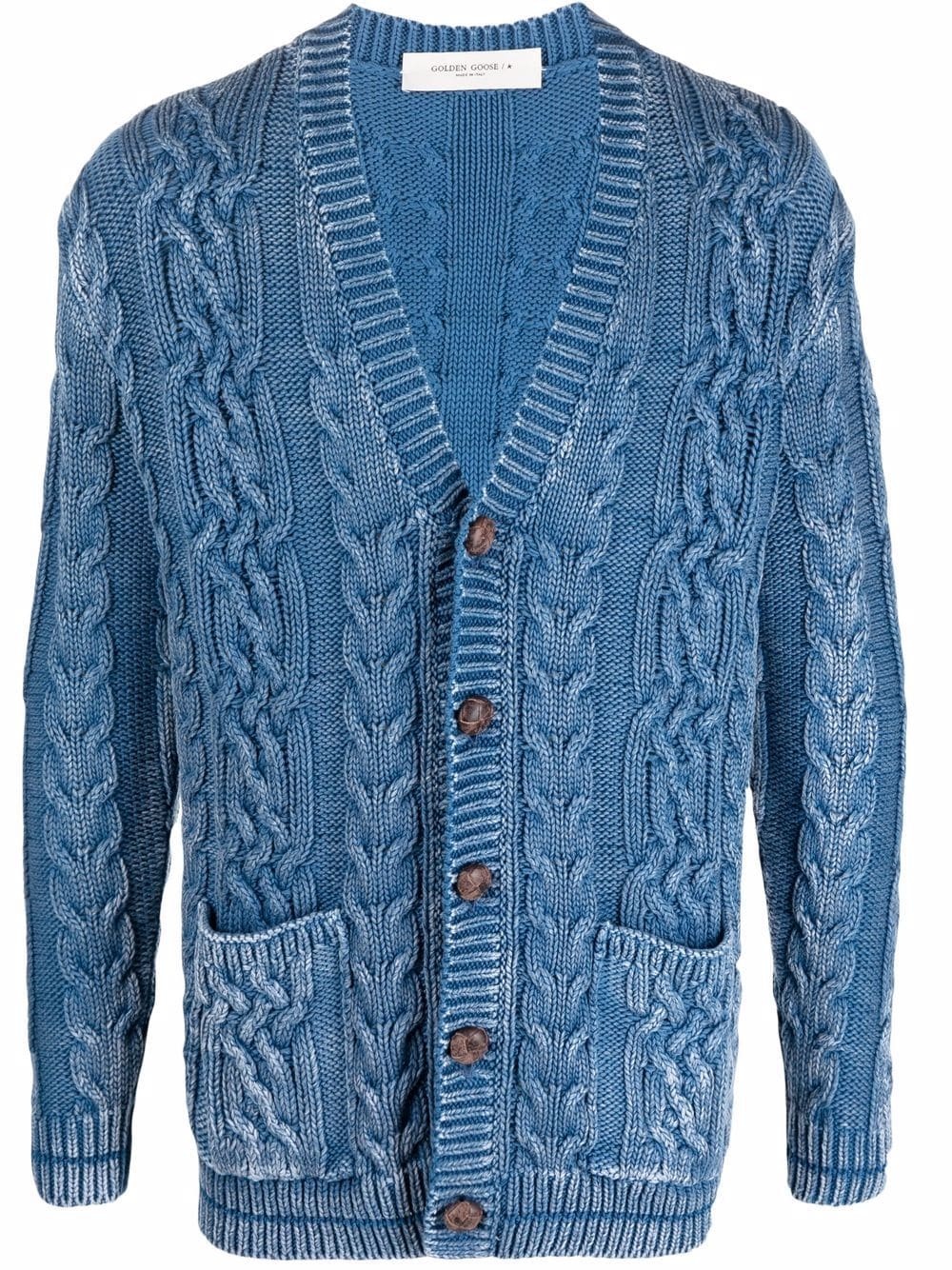 cable-knit cardigan - 1