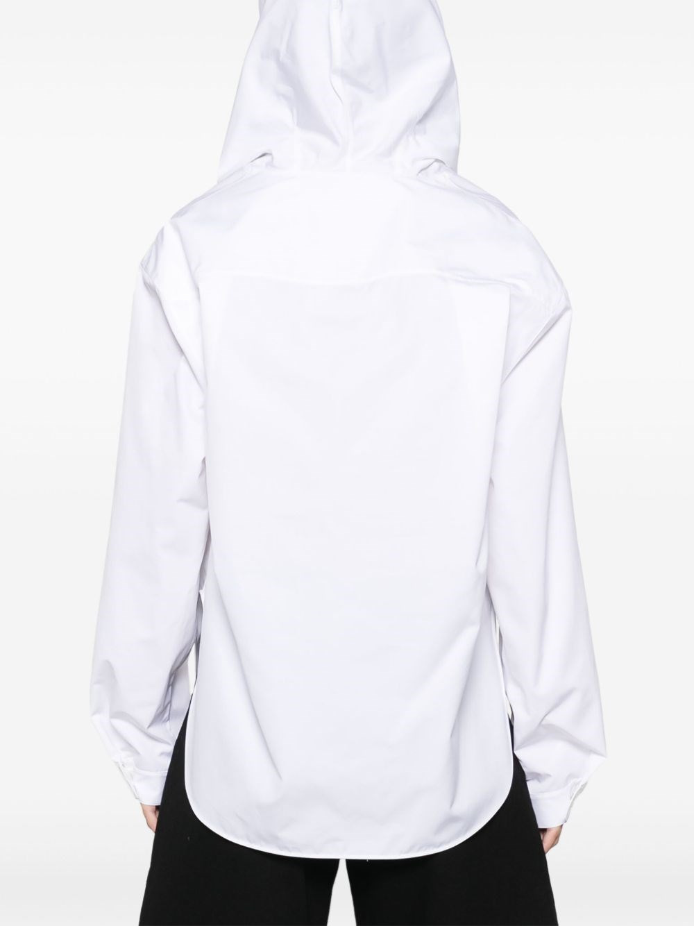 Cotton hooded shirt - 2