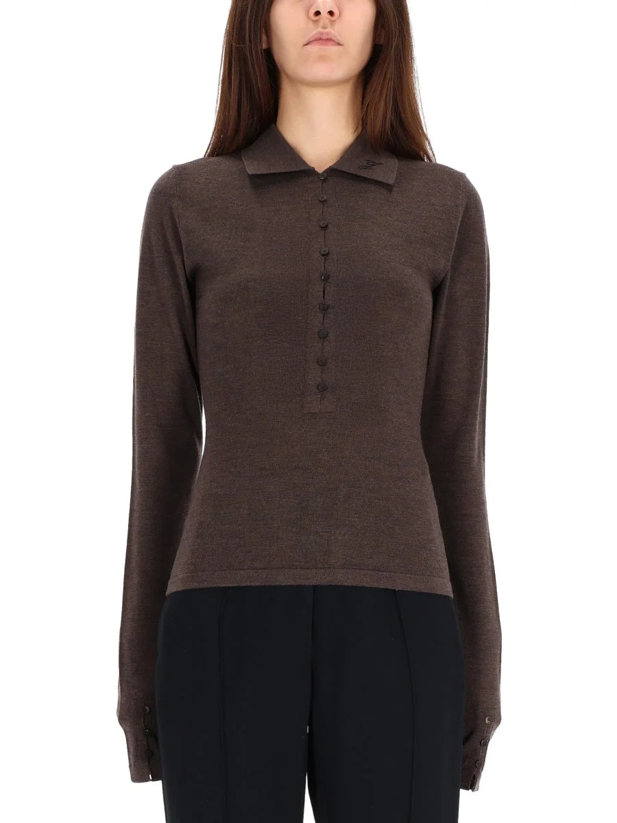 Jacquemus Women Knitted Polo. - 1