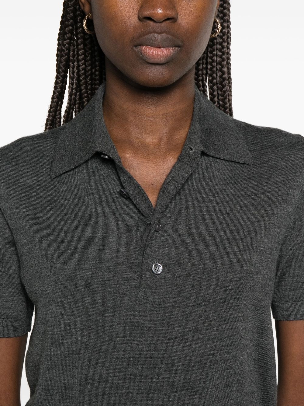 wool polo top - 5
