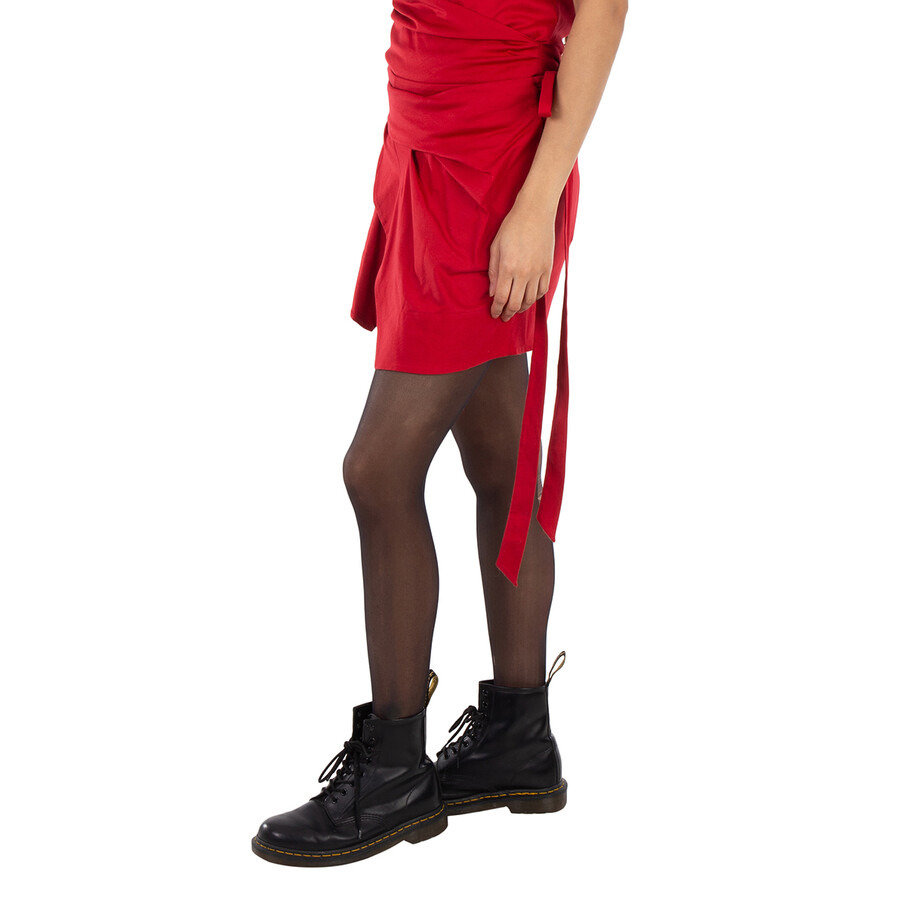 Isabel Marant Ladies Red Berenice Short Wrap Skirt - 3