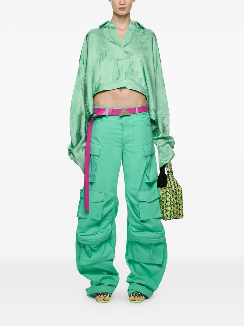 THE ATTICO embossed-pattern blouse outlook