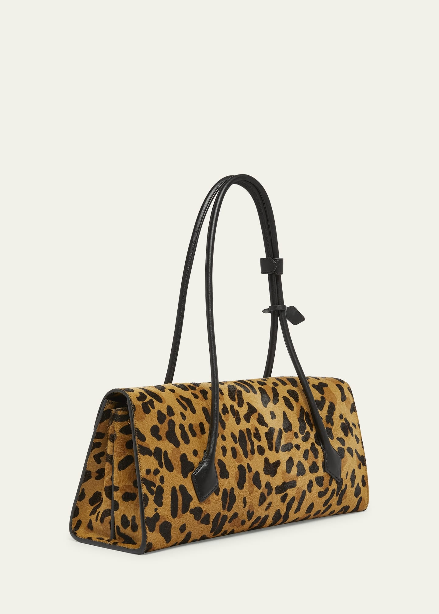 Alaïa Le Teckel Leopard Calf Hair Shoulder Bag