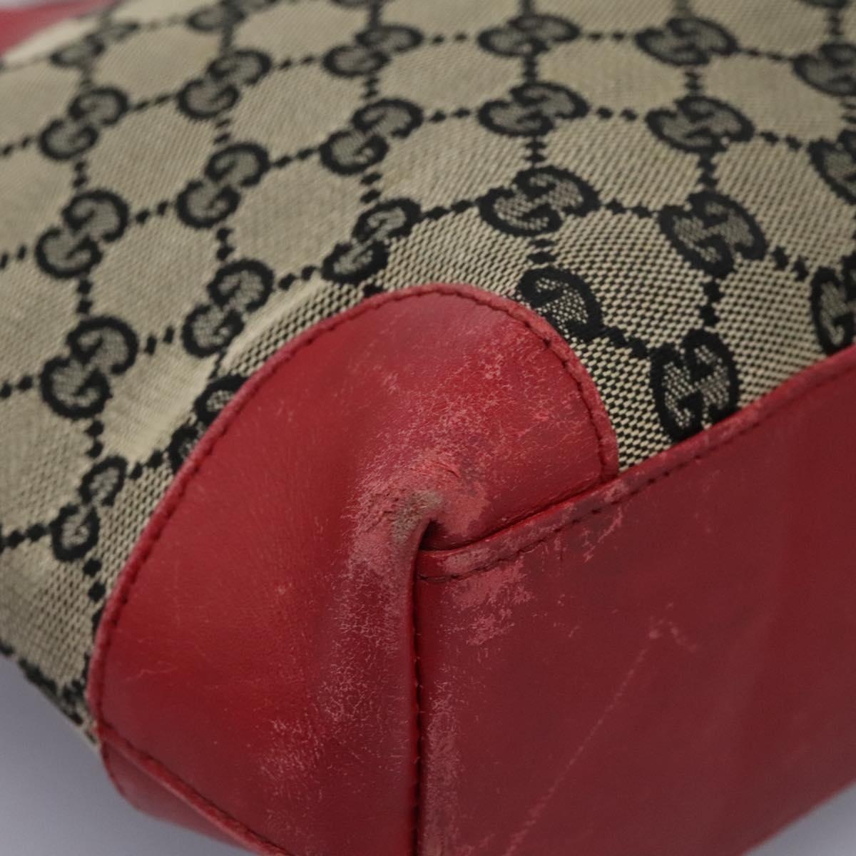 GUCCI GG Supreme Tote Bag Beige Red Gold 002 119 - 9