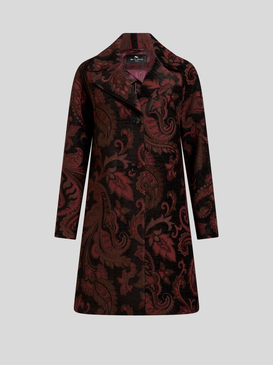 JACQUARD MIDI COAT - 1