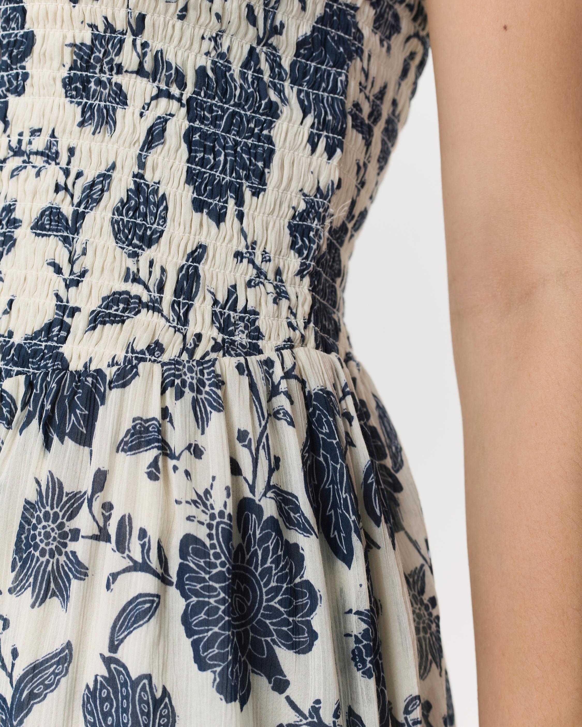 Hallie Floral Cotton-Silk Maxi Dress - 5