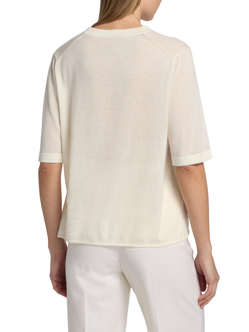 Women's Nala Fine Short-Sleeve Top - Ivory 5