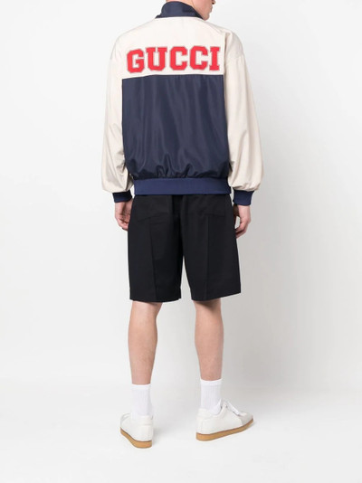 GUCCI GG-logo zip-up sports jacket outlook